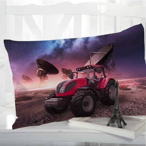 1pc Pillow cover Pillow case Luxury Bedding Pillowcase Pillowcovers decorative Customizable size 3D Print tractor satellite
