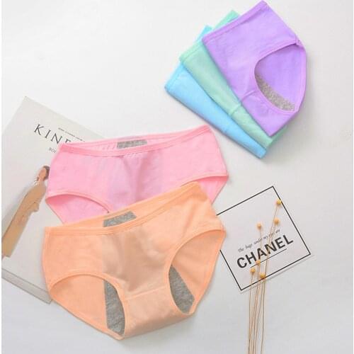 2pcs Feminine Hygiene Menstrual Period Panties Women Underwear Physiological Pants Leak Proof Women Menstrual Panties