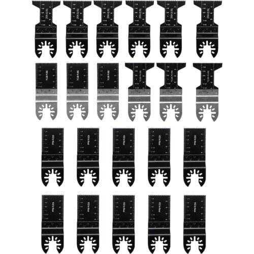 22PCS Black 44mm High Carbon Steel High Accuracy Saw Blades Universal Oscillating Multi-Tools 34mm/44mm