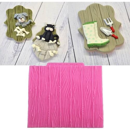 3D Tree Bark Fondant Silicone Mold Baking Cake Decorating Tools Pastry Biscuits Chocolate Mold Cookies Candy Ice Cube Clay Mould