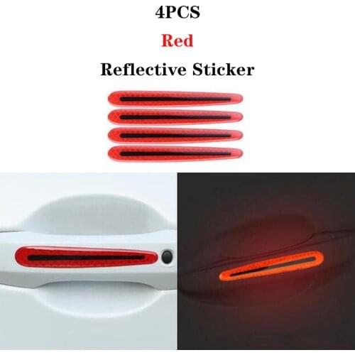 4pcs Car Door Handle Reflective Sticker For Vauxhall Opel Astra G/GTC/J/H Corsa Antara Meriva Zafira Insignia Mokka Accessories