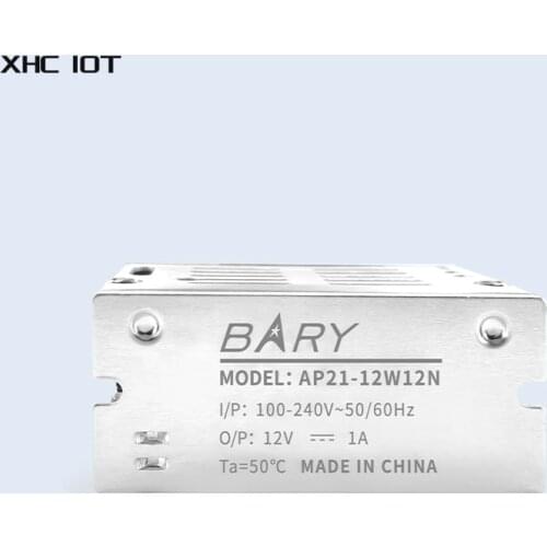 AC-DC Switching Power Supply Module 12W Output Power 100-250VAC To DC12V 1000mA DIP AP21-12W12N White Aluminum Alloy Shell