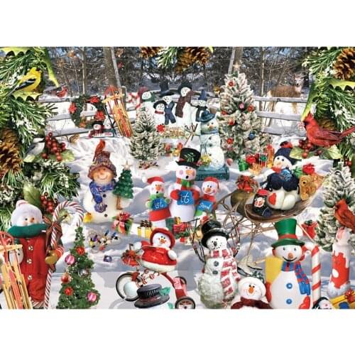 Full Square/Round Drill 5D DIY Diamond Painting "Christmas snowman" 3D Full Embroidery Cross Stitch Mosaic Home Decor