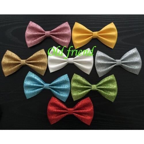 5'' large Hair Glitter Bows Hair Kids Bows hair accessory Free Shipping 60 pcs/lot