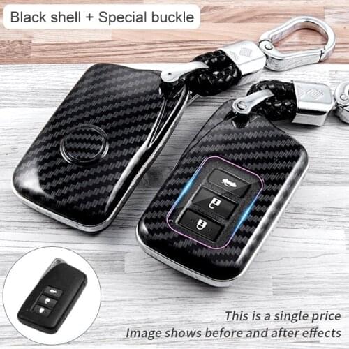 ABS Carbon FibeCar Remote Key Full Cover Case For Lexus NX GS RX IS ES GX LX RC 200 250 350 LS 450H 300H Car Smart Key Shell Fob