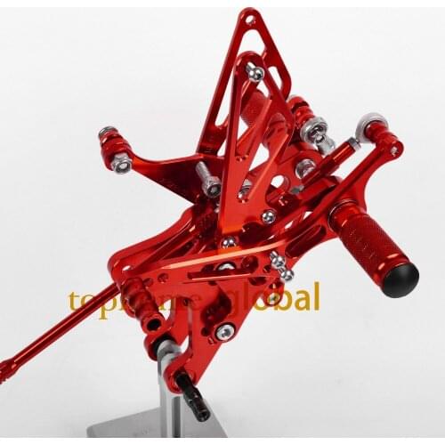 For YAMAHA YZF R1 2004 2005 2006 CNC Motorcycle Parts Red Rearsets Foot Pegs Rear Set Footpeg Red