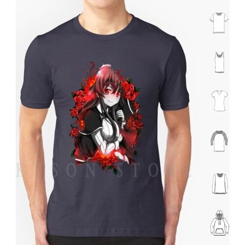 Girl And Roses T Shirt Men Cotton Anime Manga Fan Art Fan Abstract Girls High School Rias Gremory Highschool