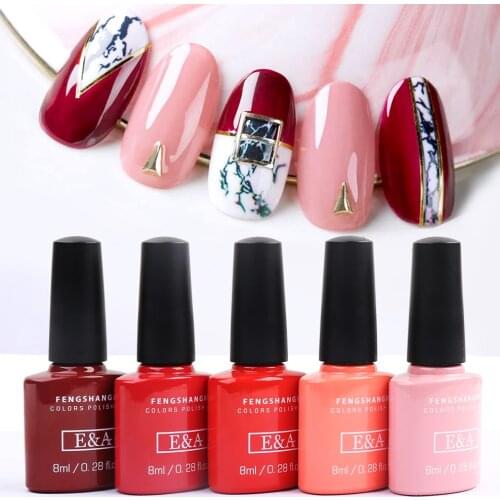 Fengshangmei 8ml Gel Varnishes Art Nail Polish Long lasting Gelpolish UV Led Dry Nail Gel