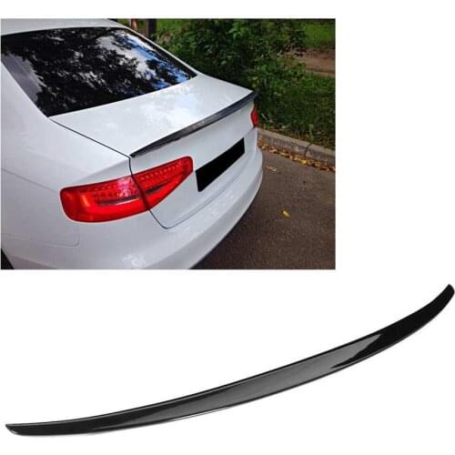 Glossy Black High Kick Trunk Lid Spoiler Fit for Audi A4 B8 B8.5 Sedan 2009-2016 auto accessories