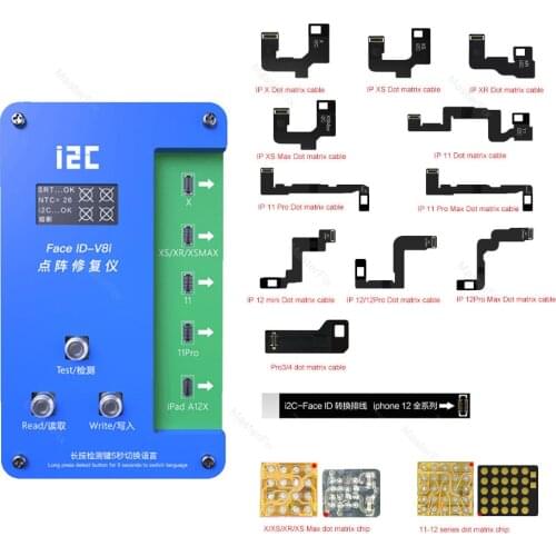 I2C Face ID 2 Generation Dot Matrix Cable Repair V8 Face Programmer Read and Write IC Chip for iPhone X -iPhone 12 Pro Max
