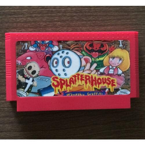Splatter House 60 Pin Game Card For 8 Bit Subor Game Player