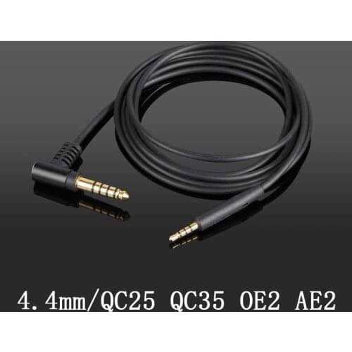 For Bose QC25 QC35 balance cable AE2 OE2 Earphone upgrade cable OCC 99.999% single crystal copper silver-plated cable 4.4/2.5mm