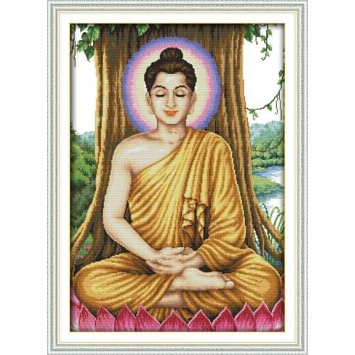 Sakyamuni(7) cross stitch kit people 18ct 14ct 11ct count print canvas stitches embroidery DIY handmade needlework