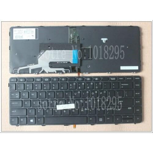 NEW for HP PROBOOK 440 G3 445 G3 Laptop KEYBOARD backlit with Pointer Glossy Frame US