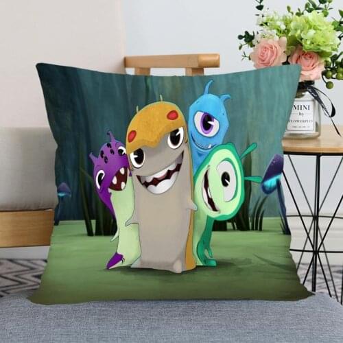 New Arrival Slugterra Pillowcase Wedding Decorative Pillow Cover Custom Printed Soft Satin Fabric Pillow Cases Not Fade