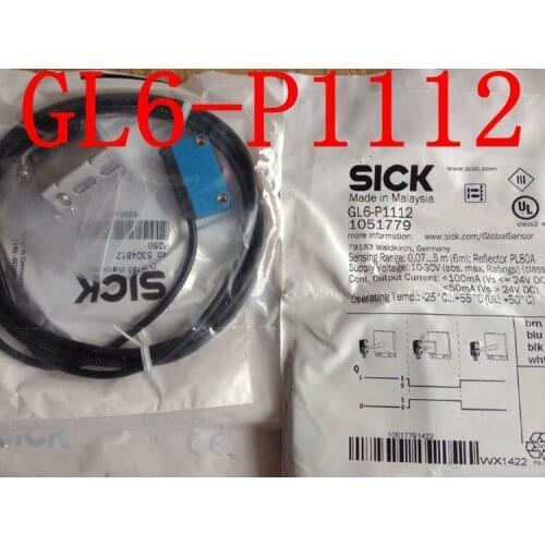 Brand new original German SICK mirror reflection photoelectric switch GL6-P1112 GL6-P1111 photoelectric sensor