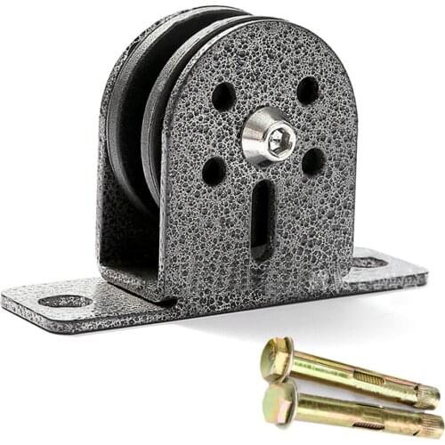 Single Pulley Block Stainless Steel Swivel Lifting Rope Pulley Silent Roller Gym Exercise Accessories