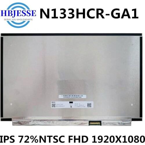 Original 13.3'' Screen Display Panel Matrix Exact Model N133HCR-GA1 IPS 72%NTSC FHD 1920x1080 30 pins