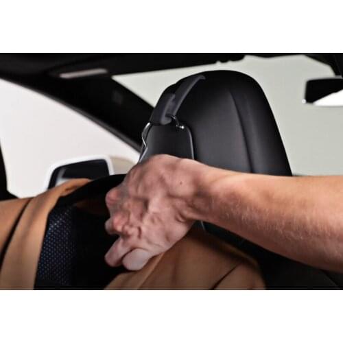 Suitable 2Pcs ABS Car Seat Back Hook Headrest Hook Rack Modification for Tesla Model S X