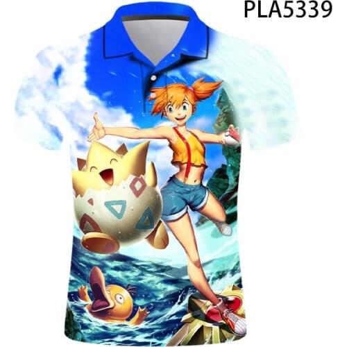 Summer Cartoon Anime Short Sleeve Polo Homme Comics Streetwear Men Camisas Ropa 3D Print Polo Shirt Fashion Casual Harajuku Cool