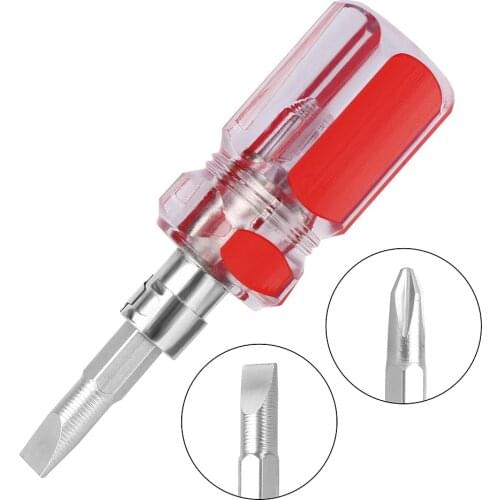 DIYWORK Hand Tool Mini Multifunction DIY Repair Tools Phillips Screwdriver Dual Interchangeable Slotted Screwdriver 2 in1