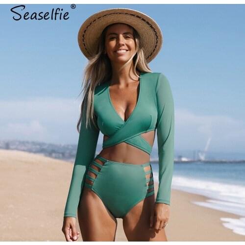 Seaselfie Swimwear With Sleeves