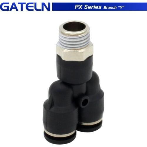 PX Series Branch “Y"quick Pressure Regulator Pipe Throttle Valve Compressor Accessories Pneumatic Fitting PX4-02 PX6-02