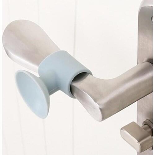 Silicone Sucker Type Rear Wall Pad for Door Handle Anti-Collision Silicone Door Stopper Silencer Crash Pad