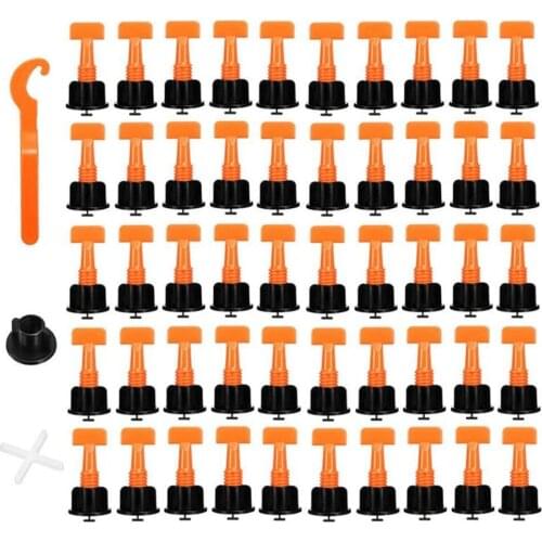 50pcs Reusable Tile Leveling System Level Wedges Tile Spacer For Tiles Flooring Wall Tile Leveling System Kit Construction Tools