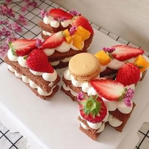 Numbers Cake Mould Set PET Decorating Baking Mold DIY Kitchen Tool For Birthday Pastry S55