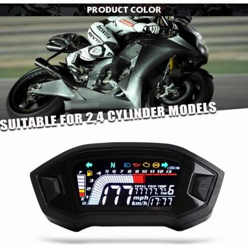 124B High Quality Thermometer Indicator Instrument Digtal Speedometer for Motorcycle External Speedometer Instrument