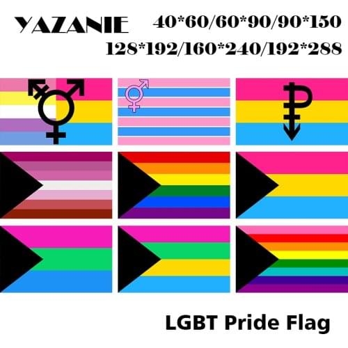 YAZANIE Bigender Trans Transsexual Pansexual Demisexual Pansexual Polysexuality Lesbian Gay Combo Lgbt Rainbow Pride Flags