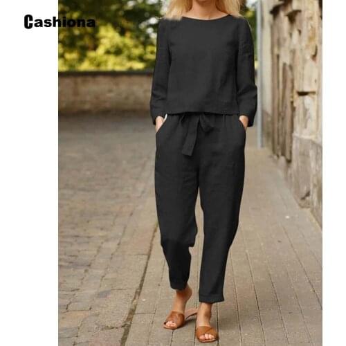Plus size 3xl Two Pieces Outfits Women 2021 Autumn Long Sleeve Tops Streetwear Casual Elastic Waist Pant Set Woman Tracksuit Set