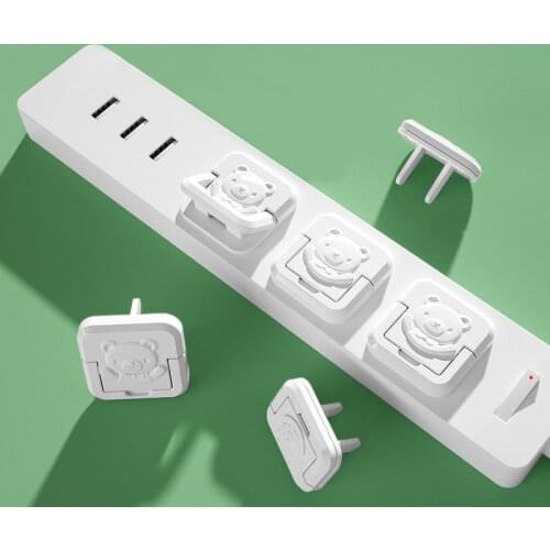 10pcs Kids Power Socket Plugs Protector Cover Baby Child Safety Protector Anti Electric Shock Children Plug Guard Safe Lock