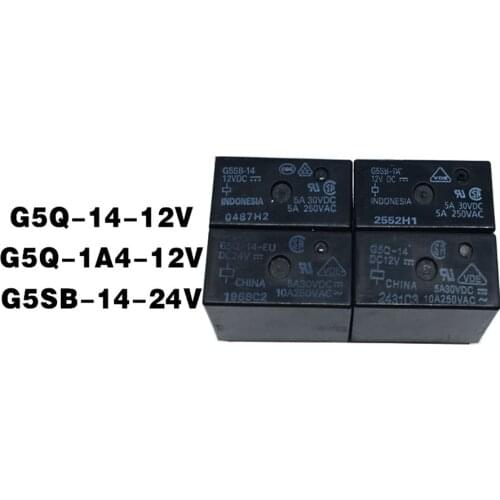 10pcs G5SB G5Q-1 14 1A 1A4-DC5V DC12V DC24V 5VDC 12VDC 24VDC Relay