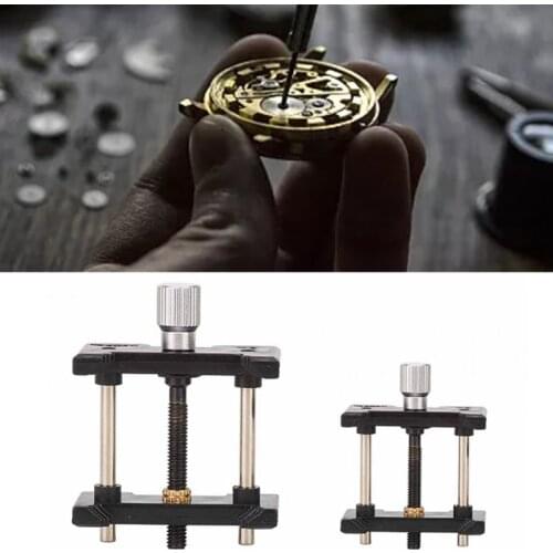 2 Pcs/Set Watch Movement Holder Fixed Base Plastic Clamp Watch Repairing Tools