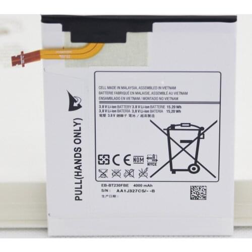2pcs/lot Replacement Tablet Battery EB-BT230FBE For Galaxy Tab 4 7.0 Nook SM-T230 T231 T235 EB-BT239ABE 4000mAh