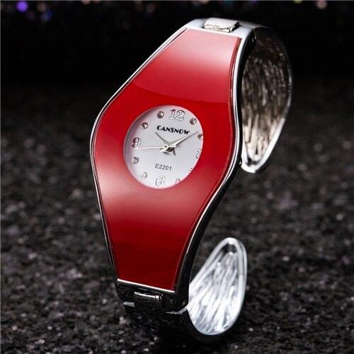 2020 Women Creative Bangle Wristwatch Stainless Steel Watchband Lady Luxury Dress Clock Relojes Para Mujer Ladies Watch Watch