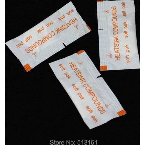 400PCS New Mini Packet White Heatsink Compound Thermal Paste Grease