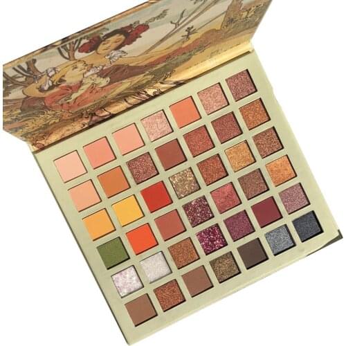 42 Colors Glitter Eyeshadow Palette Pigmented Powder Sequins Eyeshadow Powder Matte Glitter Eyeshadow Makeup Set