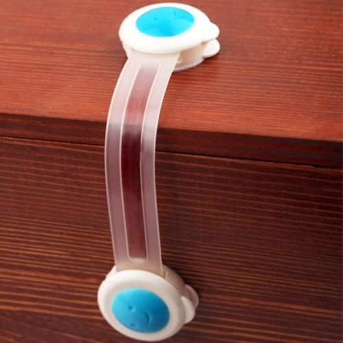 5 PCS/LOT Drawer Door Cabinet Cupboard Toilet Safety Locks Baby Kids Safety Care Plastic Locks Straps Infant Baby Protection