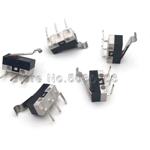 50pcs/lot 006-014 1A 125V bending handle left bending foot mouse switch micro switch stroke switch bending handle down