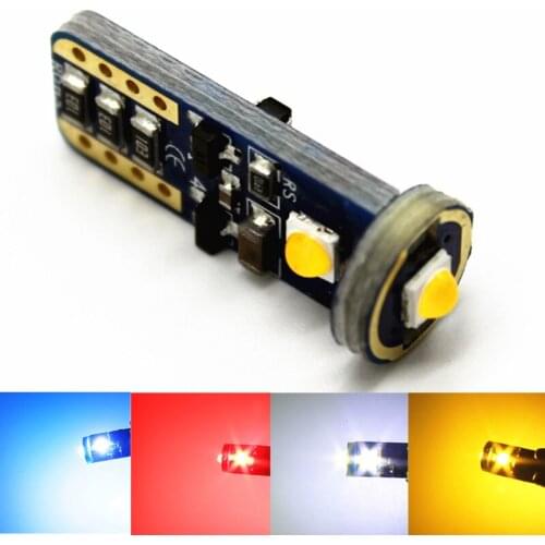 50pcs T10 W5W 194 168 CANBUS Spotlight Constant Current Car LED Reading Clearance Light Bulb Auto Door Tail Lamp 3030 3SMD DC12V