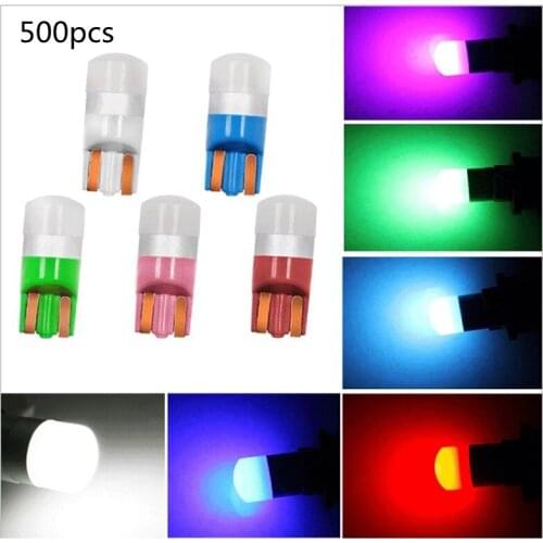 500PCS T10 led W5W 12V Truck Car Motor LED 3030 1SMD Dome Clearance Light License Number Plate Light Interior Reading Lamp