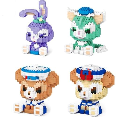 7152A Cartoon Series Diamond Building Blocks Micro 3D Model Brick Anime Figures For Mini Bricks Toys