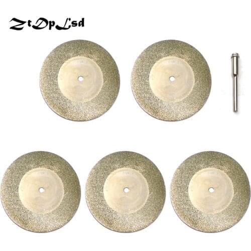 ZtDpLsd 5 Pcs 50mm Diamond Cutting Discs Cut Off Blade for Dremel Rotary Tool Abrasive Disc Dremel Accessories Disco De Corte