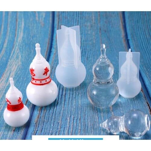 Crystal Epoxy DIY Handmade Mould Car Decoration Pendant Pendant Blessing Gourd Jewelry Silicone Mould