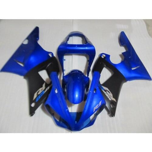 Injection motorcycle fairing kit for YAMAHA YZFR1 2000 2001 blue black fairings set YZF R1 00 01 SZ19