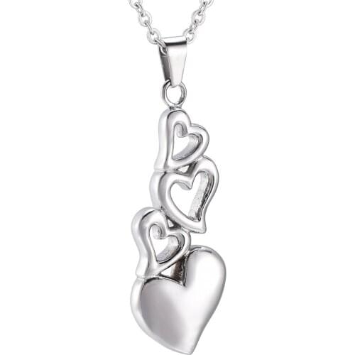 Heart Pendant Ashes Urn Keepsake Memorial Necklace Pendant Cremation Souvenir for Jewelry
