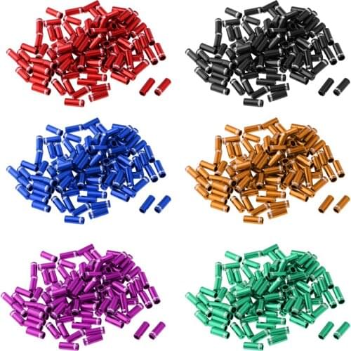 Lovoski 100Pcs MTB Bicycle Bike Brake Wire Cable Ends Caps End Tips Crimp